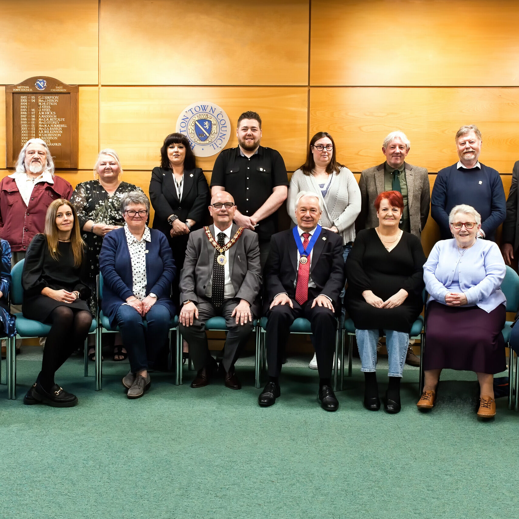 Photograph showing Hetton Town Council Members 2023-2024